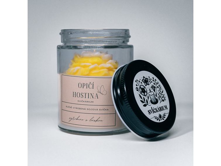Vonná svíčka ve skle - OPIČÍ HOSTINA (190g)