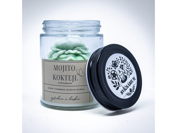 Vonná svíčka ve skle - MOJITO KOKTEJL (190g)