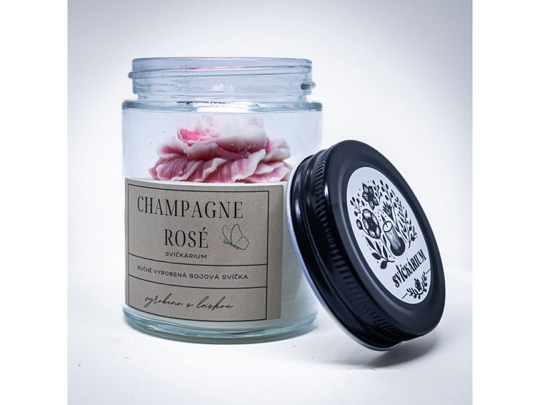 Vonná svíčka ve skle - CHAMPAGNE ROSÉ (190g)
