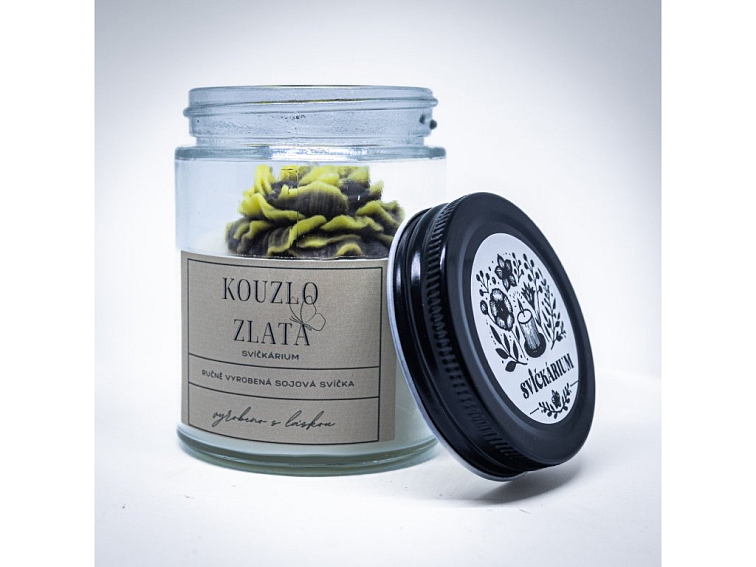 Vonná svíčka ve skle - KOUZLO ZLATA (190g)