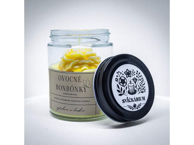 Vonná svíčka ve skle - OVOCNÉ BONBÓNKY (190g)