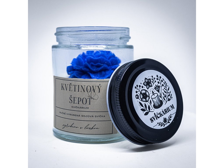 Vonná svíčka ve skle - KVĚTINOVÝ ŠEPOT (190g)
