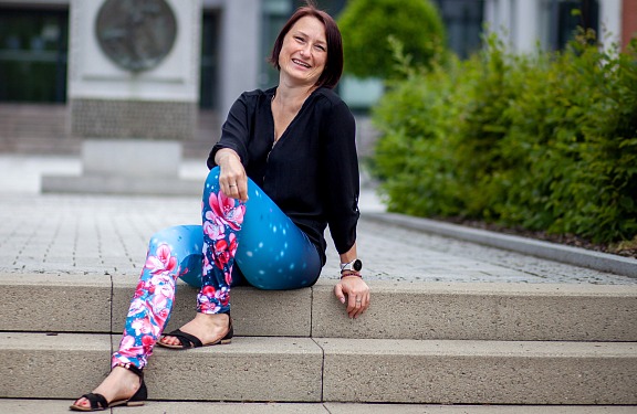 Dámské legíny - Svěží sakura