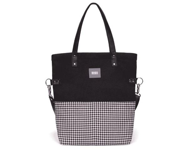 Střední kabelka MANA MANA Cube Černá/Černo-bílá