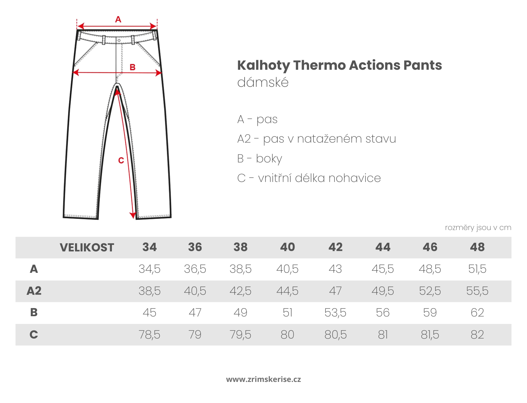 Kalhoty Thermo Actions Pants (dámské)