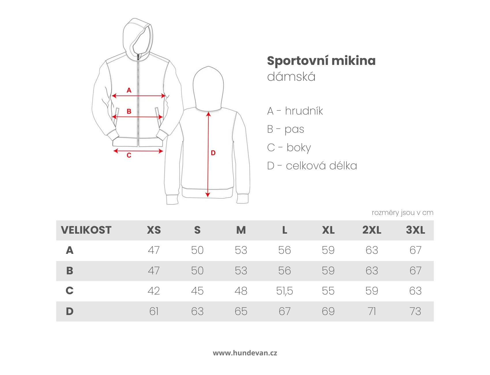 Arrak Sportovní mikina (dámská)