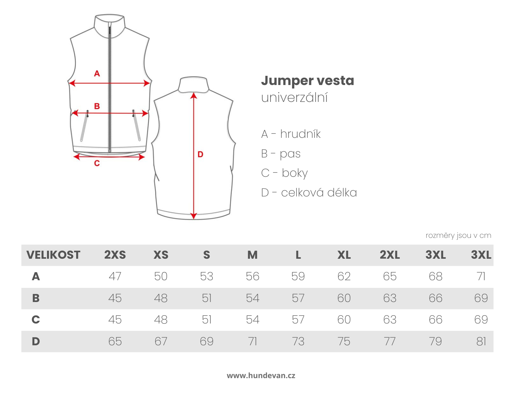 Vesta Jumper (univerzální)