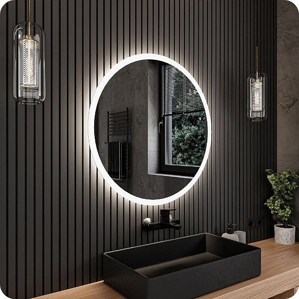 LED zrkadlo Classico - Kruhové