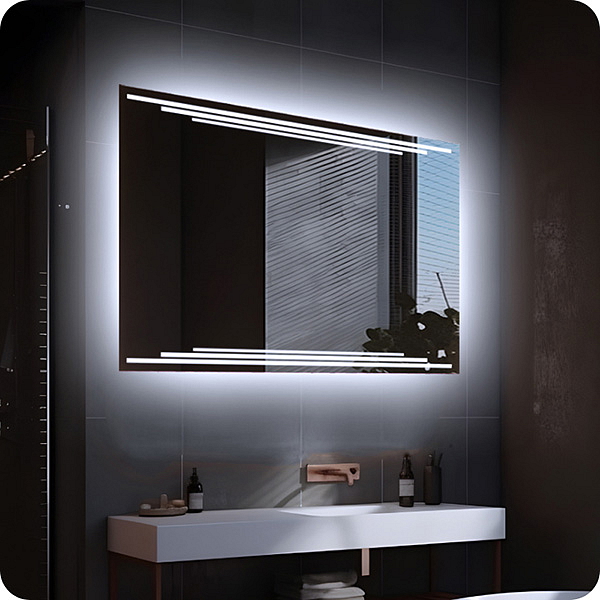 LED zrkadlo Art Deco Orizzonte - Horizontálne
