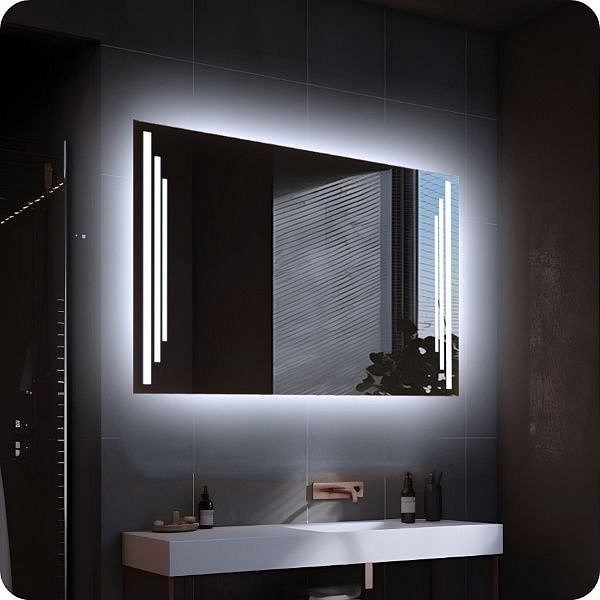 LED zrkadlo Art Deco Aumentato - Vertikálne