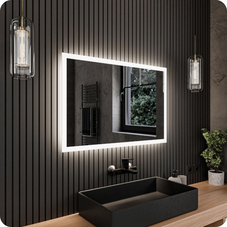 LED zrkadlo Classico - Horizontálne