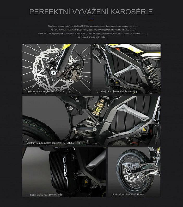 Sur-Ron Ultra Bee R – max. rychlost 90 km/h