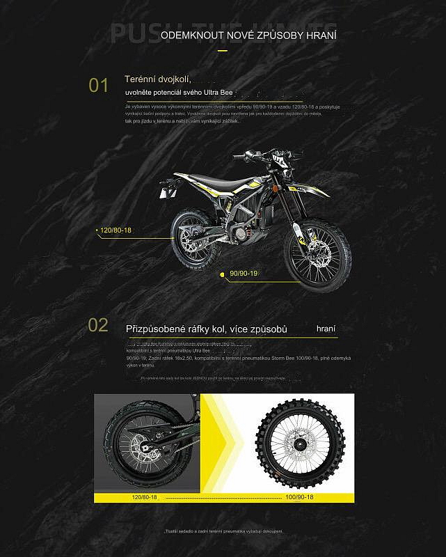 Sur-Ron Ultra Bee R – max. rychlost 90 km/h