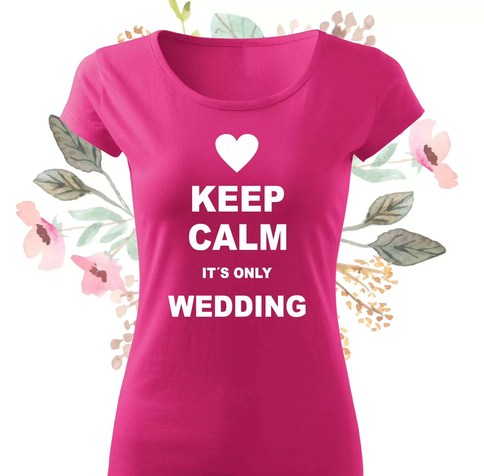 Dámské tričko Keep calm purpurová