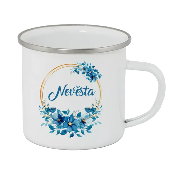 Bílý plecháček - Nevěsta modré květy