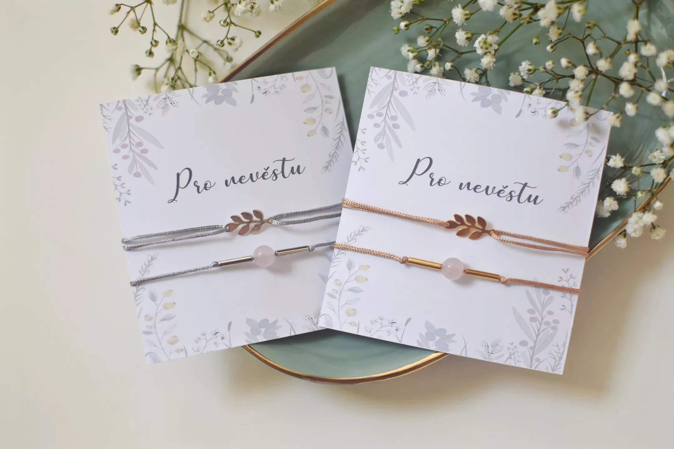 Náramkový set s větvičkou pro nevěstu