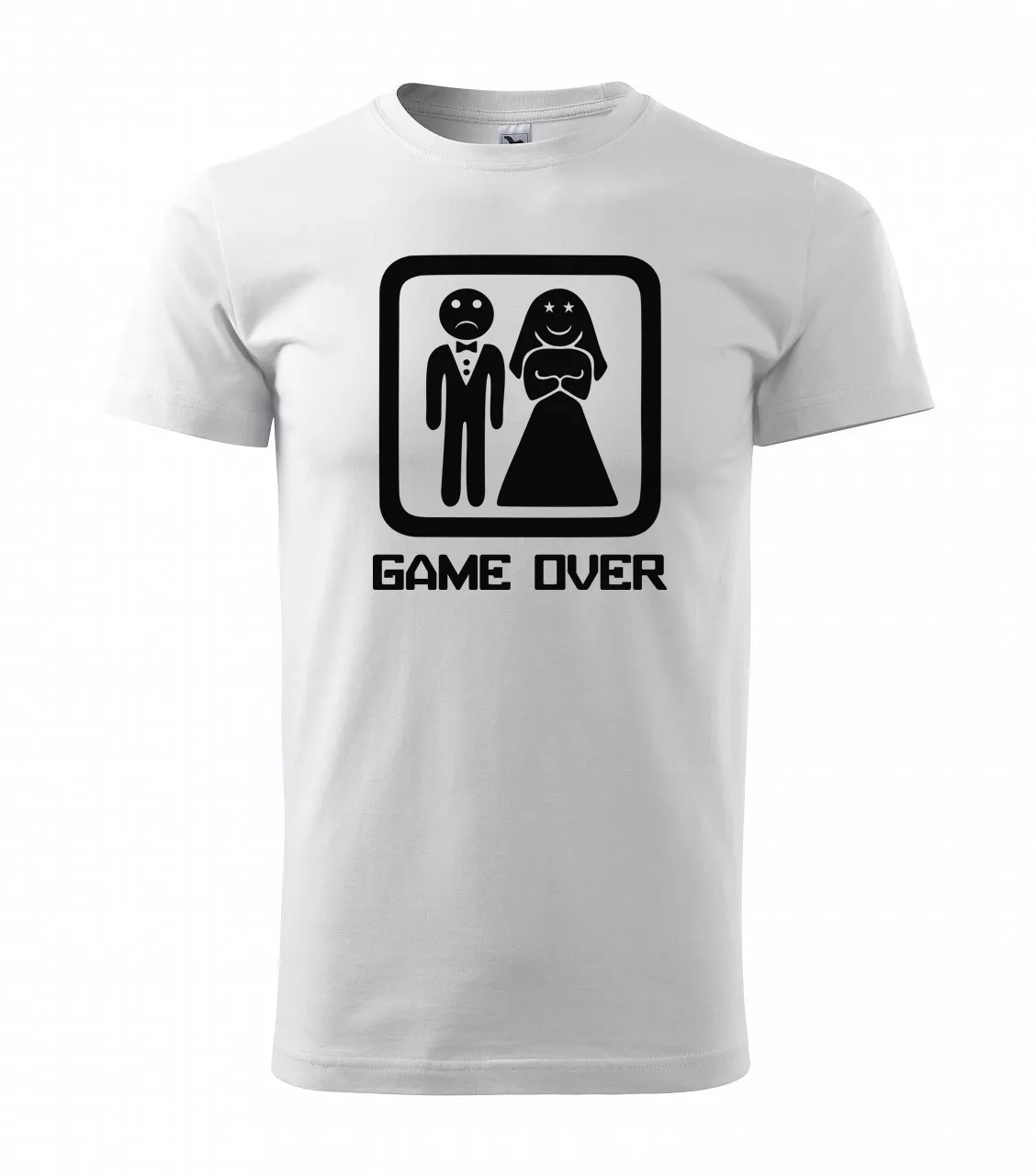 Pánské tričko Game over bílé