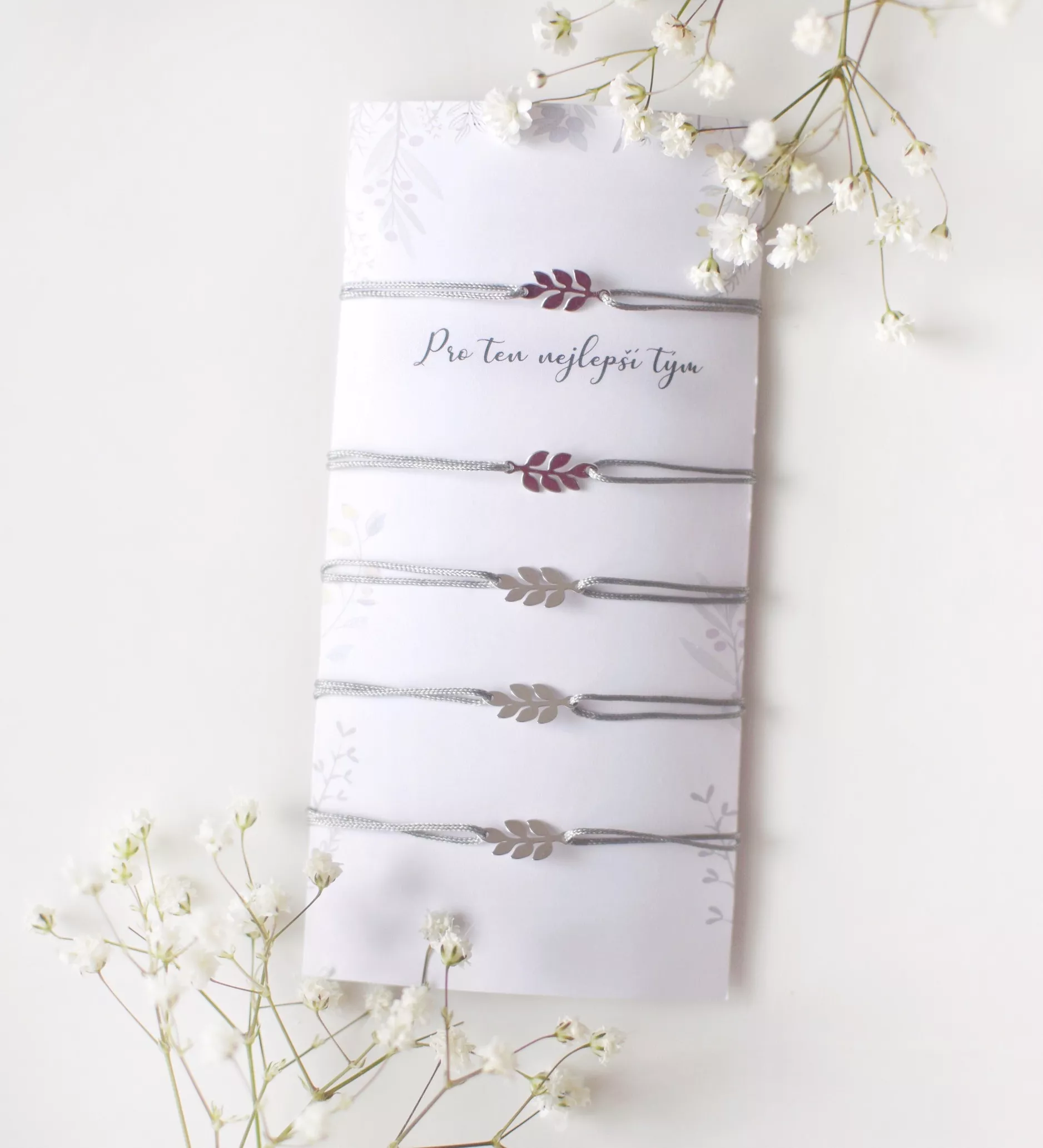 Náramek stříbrná větvička pro tým