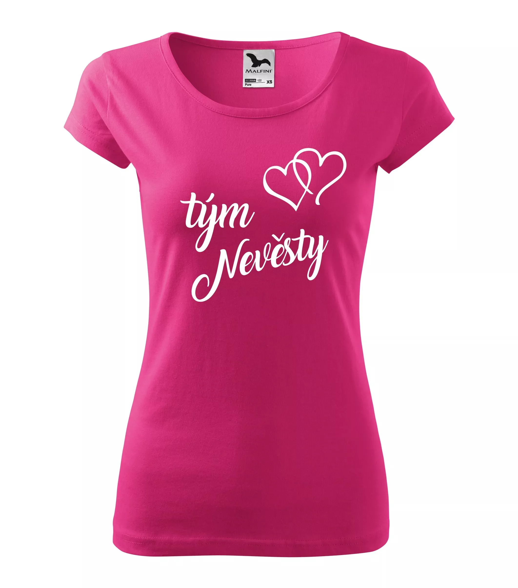 Dámské tričko Tým nevěsty 2 purpurové