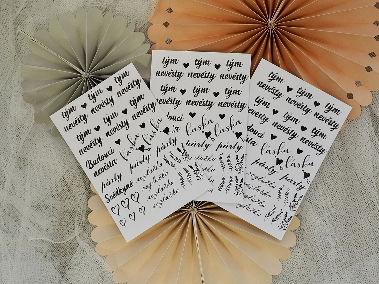 Černobílé tetování Párty