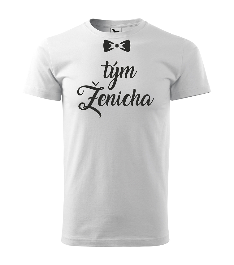 Pánské tričko Tým ženicha - motýlek