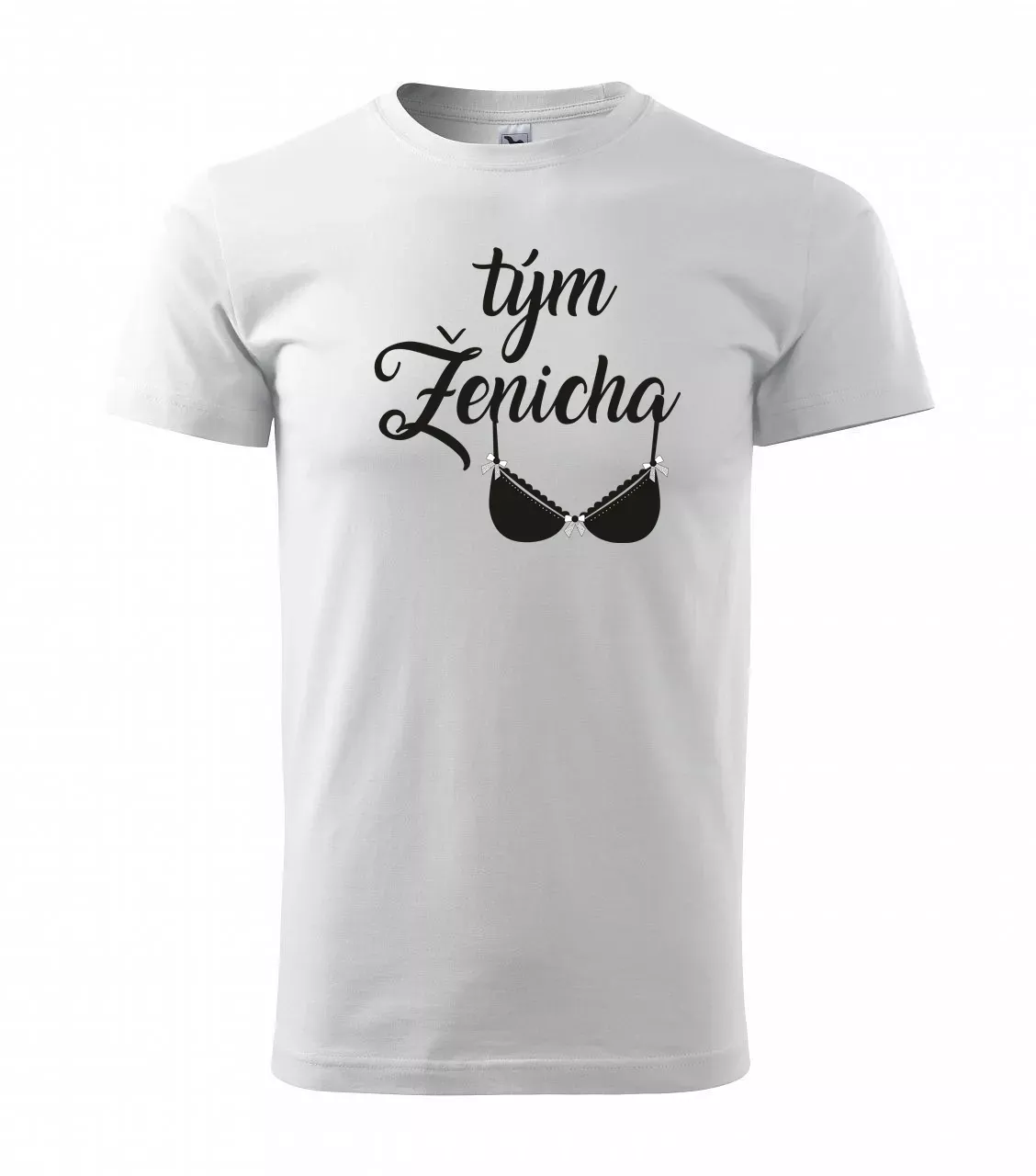 Pánské tričko Tým ženicha s podprsenkou