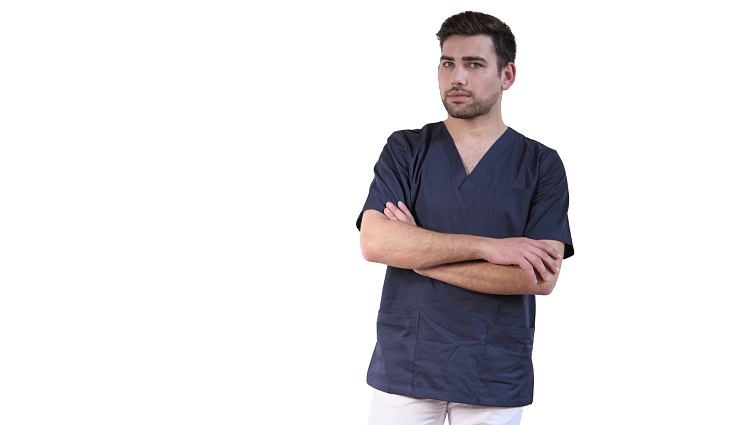 Lékařská halena INFINITE MedStyle tmavě modrá - pánská