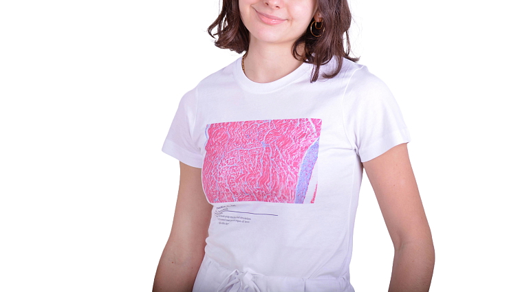 Histologické tričko dámské - srdce