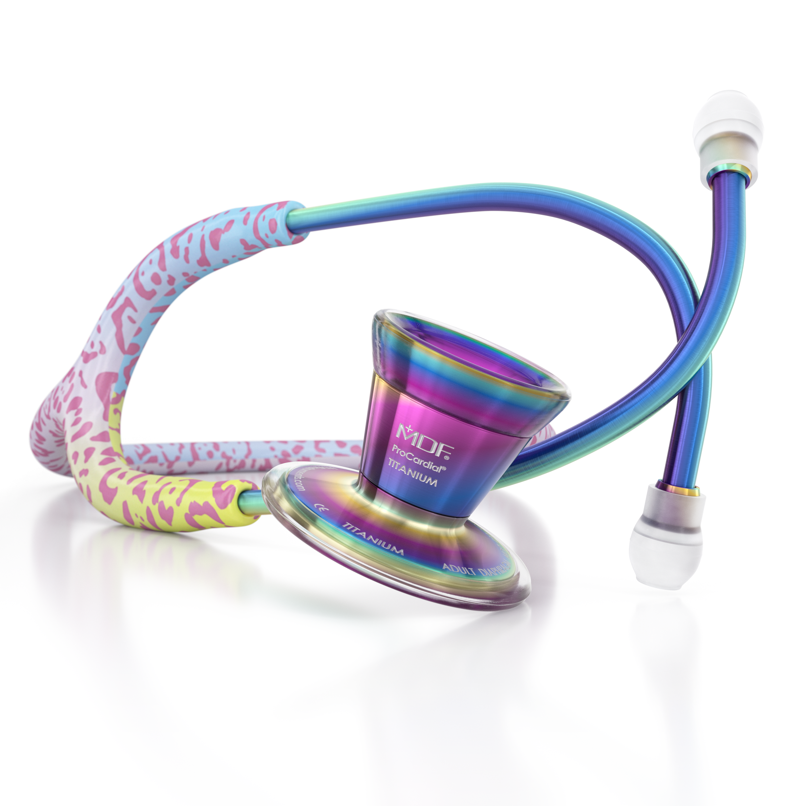 MDF ProCardial Titanium - Rainbow Leopard Kaleidoscope