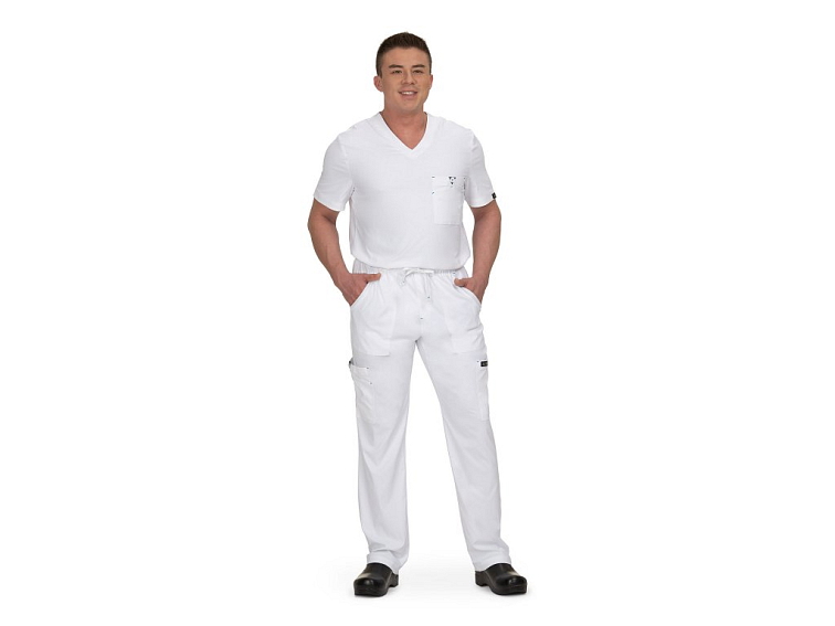 Lékařská halena koi Bryan pánská - bílá