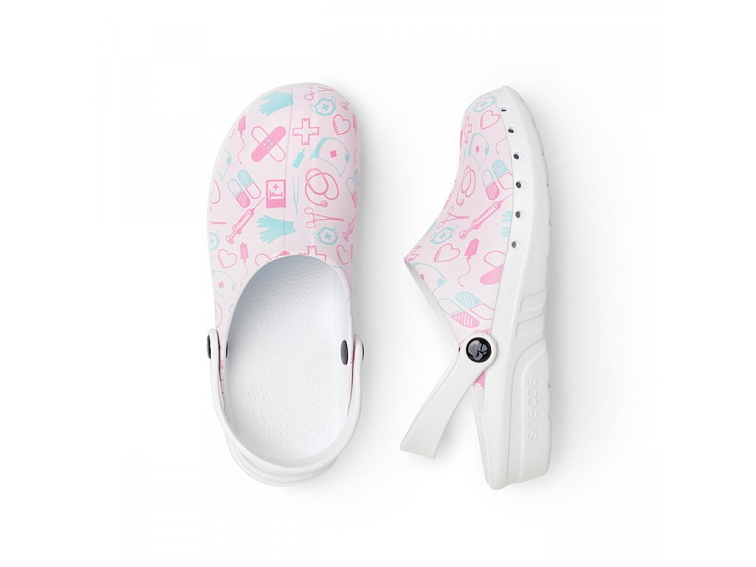 Obuv Suecos Oden Fusion Print - Růžová