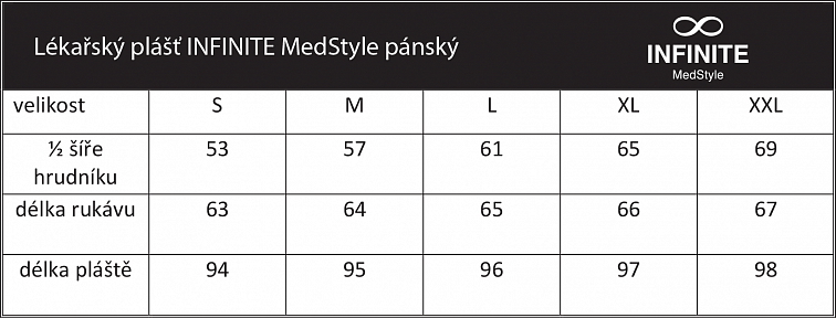 Lékařský plášť INFINITE MedStyle pánský
