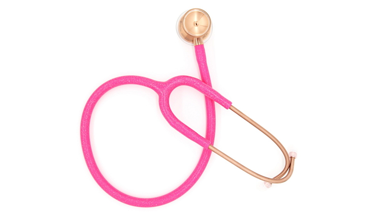 MDF Cardiology Titanium - Pink Glitter Rose Gold