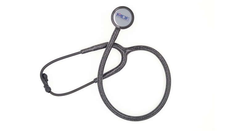 MDF ProCardial Cardiology Stethoscope - Black Glitter/Black