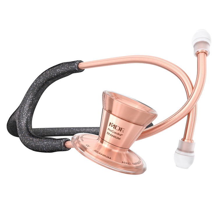 MDF ProCardial Titanium - Black Glitter Rose Gold