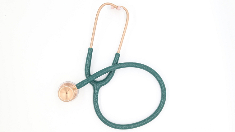 MDF Cardiology Titanium - Green Glitter Rose Gold