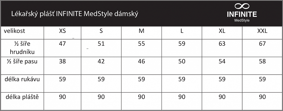 Lékařský plášť INFINITE MedStyle dámský