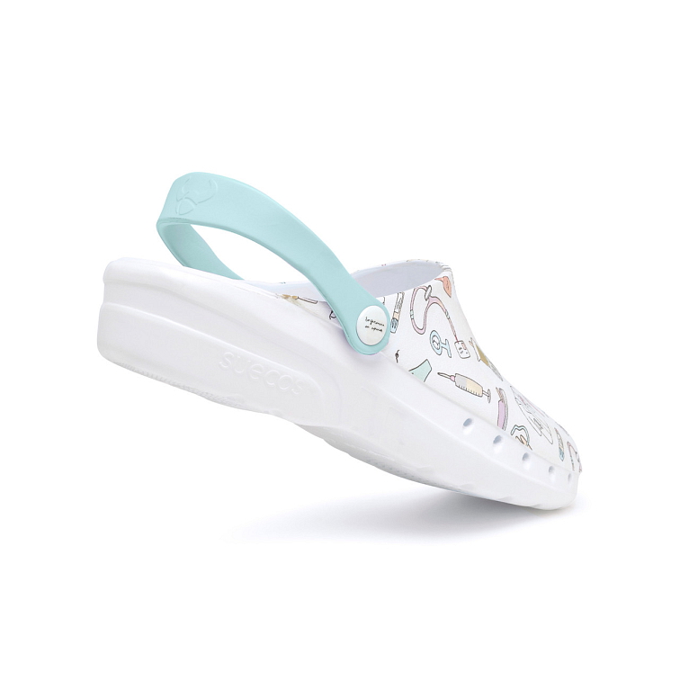 Obuv Suecos Oden Print Enfermera en Apuros - Tyrkysová