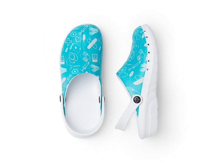 Obuv Suecos Oden Fusion Print - Modrá