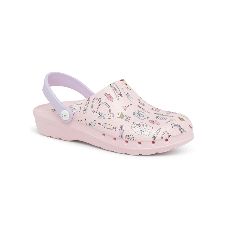Obuv Suecos Oden Print Enfermera en Apuros - Pink