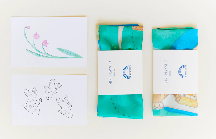 Hedvábné předplatné Sarah`s Silks: Playsilk in the Mail