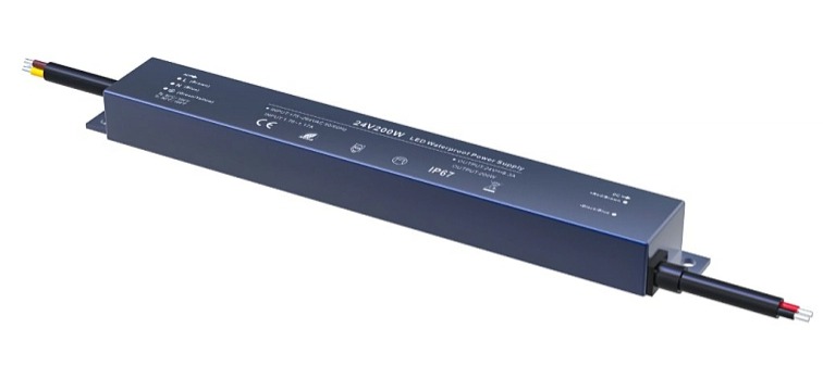 LED napájací zdroj 200W, 24V, IP67 - MINI