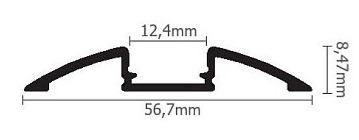 LED lišta povrchová S4 strieborná