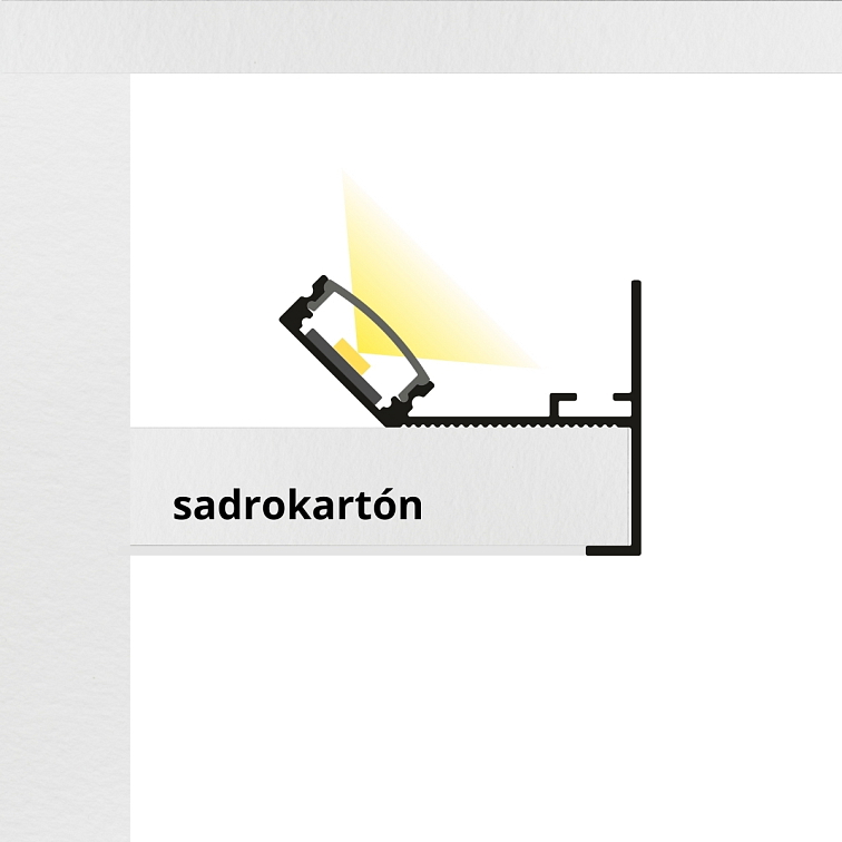 LED lišta CEIL-EDGE bílá