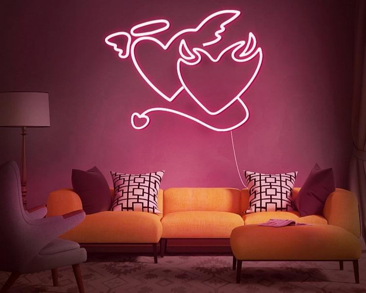 LED neon nápisy a logá