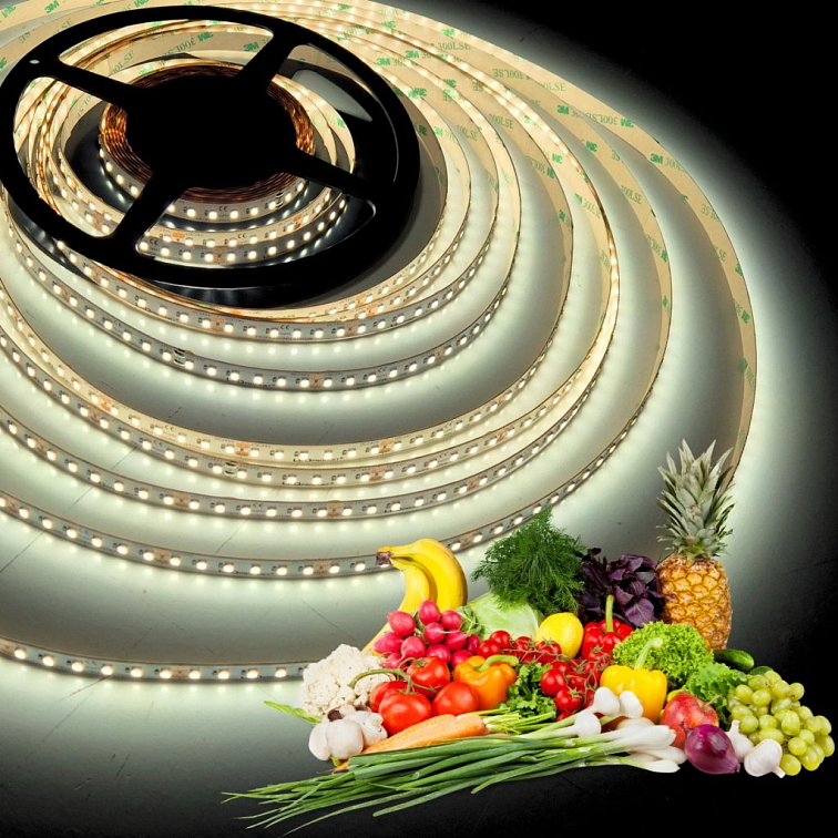 PROFI LED pásik 24V 120LED/m SMD2835 14W/m Osvetlenie Zeleniny a ovocia