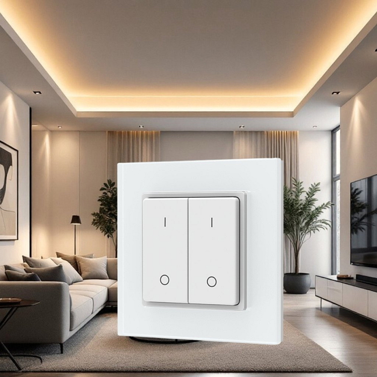 LED ovládač RF12 glass 2 okruhy