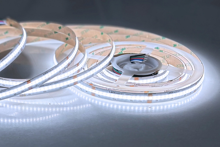 5m PROFI LED pásik 896LED/m COB 16W/m RGB-W (RGB+studená biela) IP20 24V