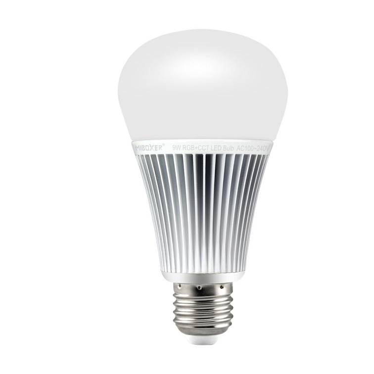LED žiarovka 9W E27 DUAL WHITE + RGB