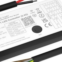 LED prijímač 5 in 1 vodeodolný IP66 - 2,4GHz